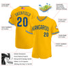 Maxcorners Custom Gray Red-Black Premium American Flag Fashion Baseball Jersey LM0210