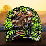 Maxcorners Colorful Premium Loralle Hunting Deer Personalized Hats 3D Multicolored