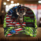 Maxcorners The Best US Flag Deer Hunting Camo Flag 3D Multicolor Personalized Cap