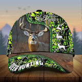 Maxcorners Premium Cool Deer Hunting Personalized Hats 3D Multicolored