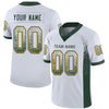 Maxcorners Custom White Green-Gold Drift Fashion Football Jersey LM2605