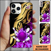 Maxcorners Bowling Ball Strike Flame Energy Multicolor Options Personalized Name 3D Phonecase