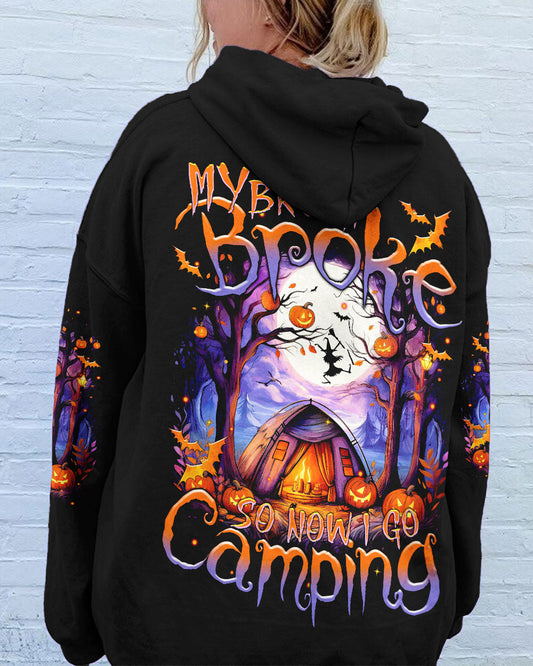 Maxcorners My Broom Broke So Now Halloween Camping All Over Print LM2101