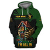 Maxcorners I Am All In Poker Chip Shirts for Men, Custom Casino Poker T Shirts, Gifts for Poker PlayersLM1009