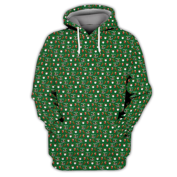 Maxcorners Christmas Golf Shirt, Hohoho Pattern Golf Shirt, Xmas Golf Shirt, Golf Gift For Men