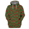 Maxcorners Funny Christmas Golf Shirt, Pattern Golf Shirt For Golfer, Crazy Golf Shirt For Men