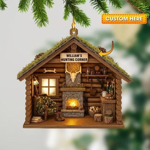 Maxcorners Hunting Corner, Home Decor, Christmas Ornament, Personalized Ornament