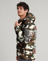 Maxcorners The Closer I Get To Nature Deer Camo Puffer Jacket LM2101
