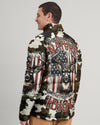Maxcorners The Closer I Get To Nature Deer Camo Puffer Jacket LM2101