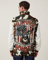 Maxcorners The Closer I Get To Nature Deer Camo Puffer Jacket LM2101