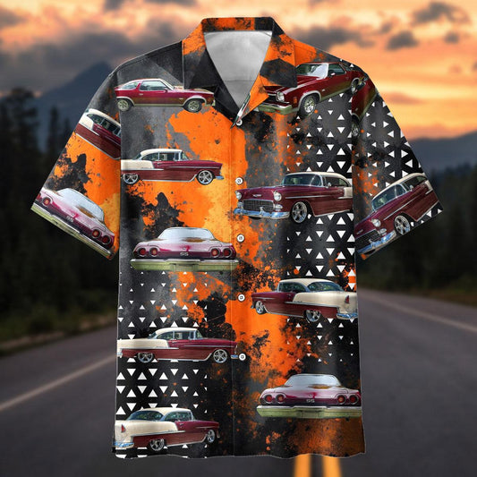 Maxcorners Personalized Car Keep It Classic Keep It Loud Vintage Muscle Car Hawaiian Shirt