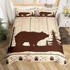 Maxcorners Brown Bear Handmade Bedding Set