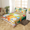 Maxcorners Summer Camping Handmade Duvet Cover, Outdoor Fishing Nature Adventure Bedding Set