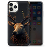 Maxcorners Deer Art 3 Personalized Name Phone Case