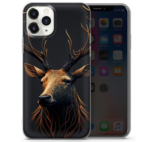 Maxcorners Deer Art 3 Personalized Name Phone Case