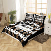 Maxcorners Happy Camping Duvet Cover, Cartoon Trailer Jungle Tree Bedding Set for RV Decor