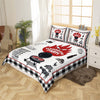 Maxcorners Barbecue Party Duvet Cover, Campfire BBQ Camping Theme Beef Food Graffiti Bedding Set