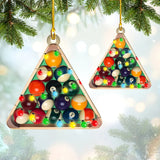 Maxcorners Personalized Billiards Ornament ,Billiards Accessories Christmas Tree Ornament Hanging Decoration House Xmas 2024