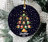 Maxcorners Billiard Christmas Ornament, Billiard Cue Flat Hanging Ornament Decor