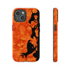 Maxcorners Orange Camo Hounds Chasing Deer Tough Phone Case
 3D Phone Case LM0812