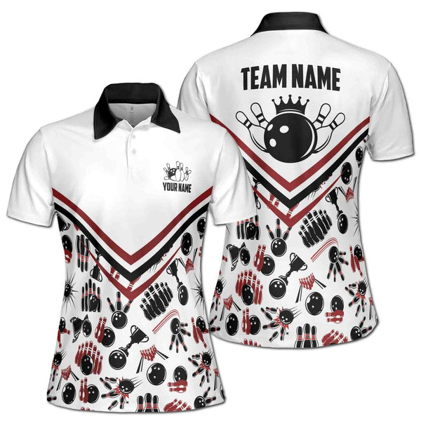 Maxcorners Player Strike Bowling Jersey Customized Name, Team Name 3D Shirt For Women