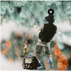 Maxcorners Custom Name Fishing Christmas Ornament, Fishing Man Acrylic Ornament, Christmas Gift For Him