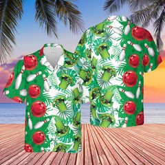 Maxcorners Bowling St. Paddy's Pin Party Customized Name 3D Hawaiian Shirt