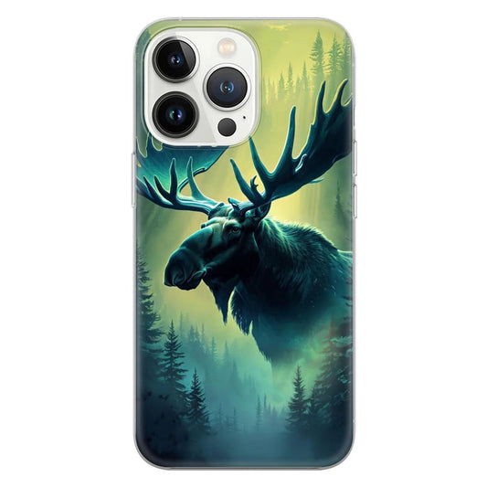 Maxcorners Hunting Phone Case Forest Moose Cover 4 LM1012