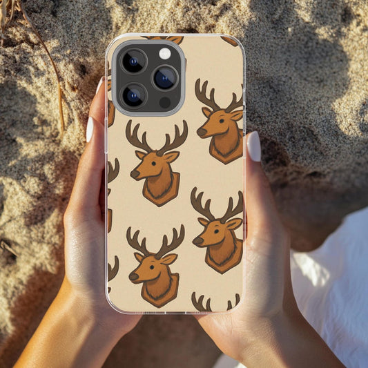 Maxcorners Mounted Elk Stylish Phone Case with Deer Design, Tough Case, Wildlife Decor, Outdoor Enthusiast Accessories, Hunting Phone Case
 Full Wrap Phone Case LM0812