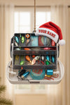 Maxcorners Personalized Tackle Box Fishing Christmas Ornaments, Fisherman Christmas Gift, Fishing Ornament