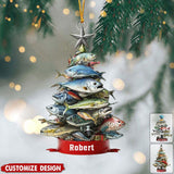 Maxcorners Personalized Fishing Christmas Ornament: Acrylic Keepsake Gift
