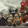 Maxcorners Fisherman Jacket Custom Name Acrylic Ornament, Fishing Ornament, Christmas Tree Decor