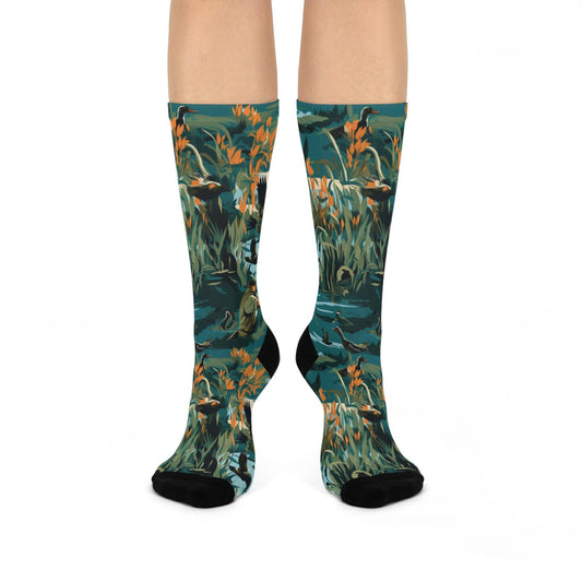 Maxcorners Perfect gift for Hunters - Hunting Ducks socks, Duck Hunting gift, Birthday gift, Christmas stocking stuffer, unique Hunters gift ideaLM2611