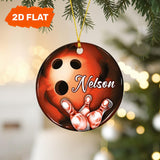 Maxcorners Personalized Bowling Ball Christmas Ornament – Custom Name Bowling Gift for Players & Fans
 LM1111