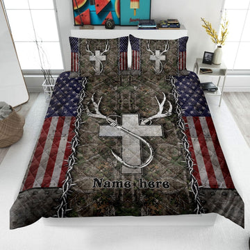 Maxcorners Personalized Fishing Bedding Set