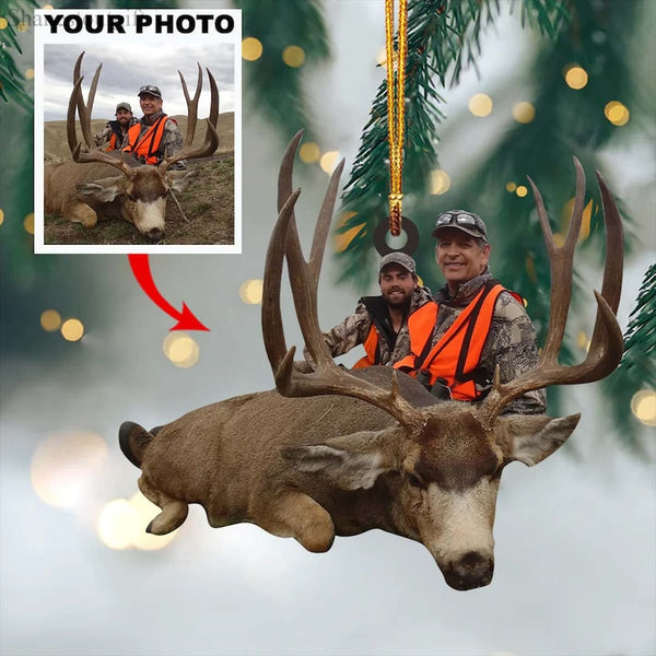 Maxcorners Custom Photo Hunting Ornament For Deer Hunting Lovers