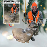 Maxcorners Custom Photo Hunting Ornament For Deer Hunting Lovers