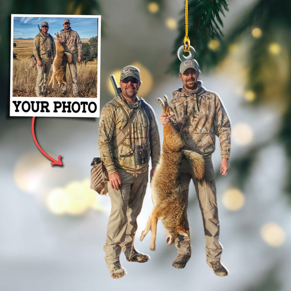 Maxcorners Custom Photo Deer Hunting Ornament Gift for Deer Hunter