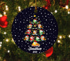 Maxcorners Billiard Christmas Ornament, Billiard Cue Flat Hanging Ornament Decor