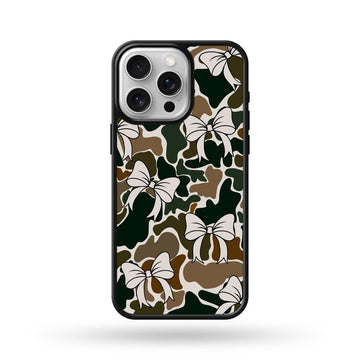Maxcorners White Trendy Camo Bows Phone Case LM0812