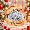 Maxcorners Dumpling Ornament Cute Sparkle Glitter Character Roses Flowers Hearts Bamboo Steamer Basket Squishy Hunting Year 2026 Personalized Christmas Decor