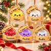 Maxcorners Dumpling Ornament Cute Sparkle Glitter Character Bamboo Steamer Basket Year Hearts Personalized Christmas Decor