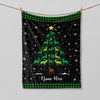 Maxcorners Personalized Christmas Deer Blanket, Hunting Blanket, Custom Name Soft Cozy Sherpa Fleece Throw Blankets, Xmas Gift for Hunter, Deer Lover

 LM1711