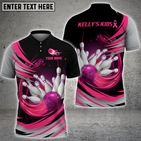 Maxcorners Tornado Bowling And Pins Multicolor Option Customized Name 3D Shirt For Kelly M