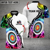 Maxcorners Archery Smoke Pattern Customized Name 3D Shirt