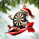 Maxcorners Custom Name Dart Ornament, Dart Lover Christmas Gift
