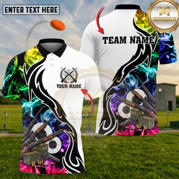 Maxcorners Shooting Sports Firearms Target Smoke Multiple Options Personalized Name, Team Name 3D Shirt