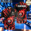 Maxcorners Fierce Tiger Claw Pattern Billiards Multiple Options Personalized Name, Team Name 3D Shirt