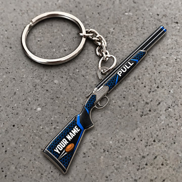 Maxcorners Shotgun Sleek Sporting Shooting Design Custom Name Trap Shooting Custom Gift 2D Flat Acrylic Ornament, Keychain