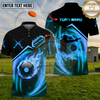 Maxcorners Target Shooting Neon Flame Shooter Silhouette Multiple Options Personalized Name, Team Name 3D Shirt